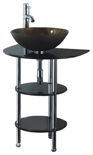 Напольная раковина с чашей на столеш.600х450мм F158-48-38 магазин сантехники